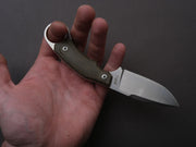 lionSTEEL - Fixed Blade - H2 - M390 - 75mm - Green Micarda - Kydex Sheath