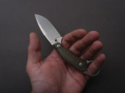 lionSTEEL - Fixed Blade - H2 - M390 - 75mm - Green Micarda - Kydex Sheath