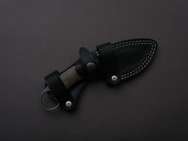 lionSTEEL - Fixed Blade - H2 - M390 - 75mm - Green Micarda - Kydex Sheath