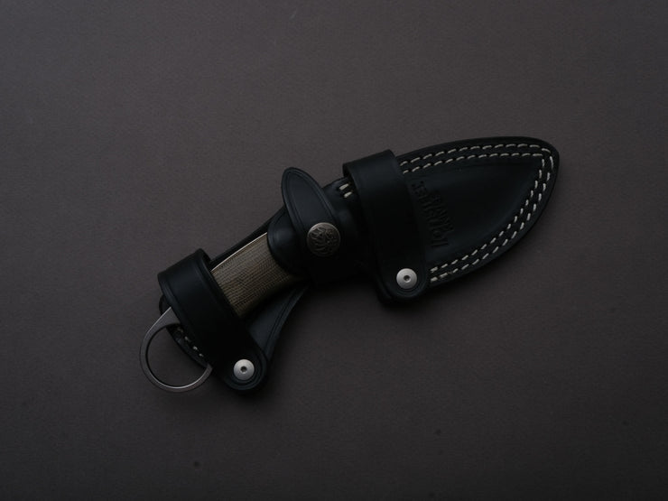 lionSTEEL - Fixed Blade - H2 - M390 - 75mm - Green Micarda - Kydex Sheath