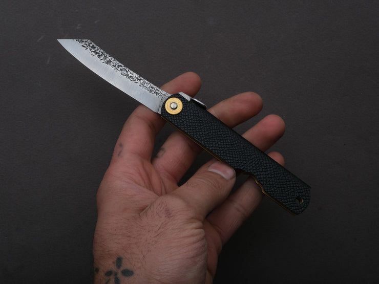 Higonokami - Folding Knife - VG10 - Large - Leather/Brass Handle
