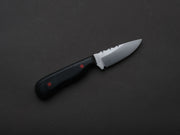 **Jordan Kepler - Fixed Blade - Small Ridge Runner - 80CrV2 - Satin - 2.5" - Black Micarta Handle