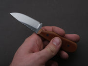 **Jordan Kepler - Fixed Blade - Small Ridge Runner - 80CrV2 - Satin - 2.75" - Brown Micarta Handle