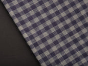 Fog Linen - Linen Kitchen Cloth - "Simone" - Purple + Beige Check