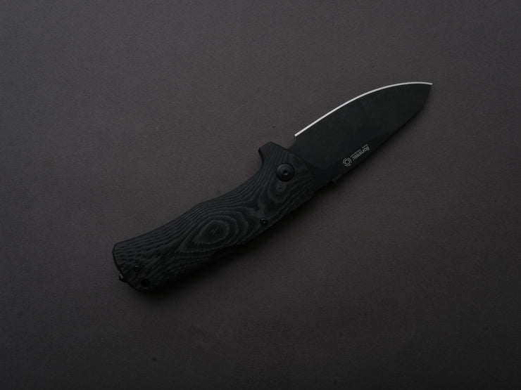 lionSTEEL - SOLID Folding Knife - TM1 - 90mm - Sleipner - Lock Back - Black Micarta - Mil Spec