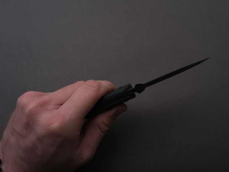 lionSTEEL - SOLID Folding Knife - TM1 - 90mm - Sleipner - Lock Back - Black Micarta - Mil Spec