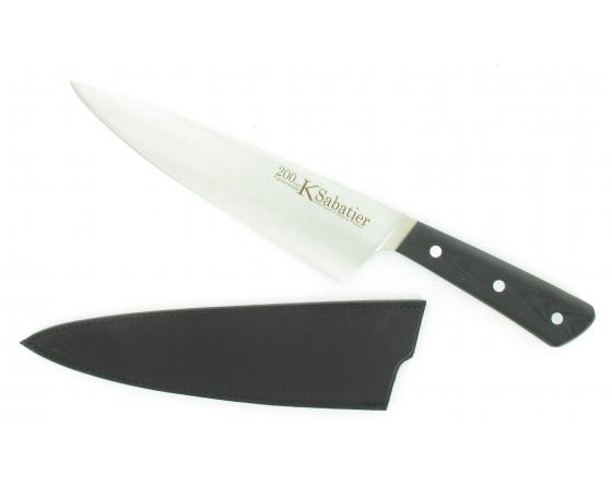 K Sabatier - 200 Range - 14C28N - 7" Chef - G10 Handle - Leather Sleeve