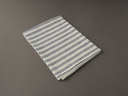 Fog Linen - Linen Kitchen Cloth - Wisteria/Beige stripe