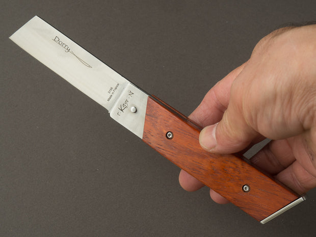 Neptunia - Folding Knife - Dorry - Slip Joint - 75mm - 12C27 -  Padauk Handle