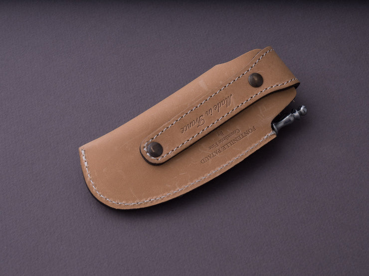 Fontenille-Pataud - Leather Belt Knife Pouch with Mini Honing Rod