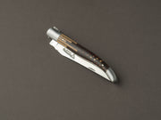 Laguiole en Aubrac - Folding/Pocket Knife - 12cm Laguiole - Straight Puzzle Handle