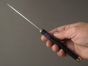 Florentine Kitchen Knives - Steak/Table Knives - Black and Purple Handle w/ Brass - Set of 4