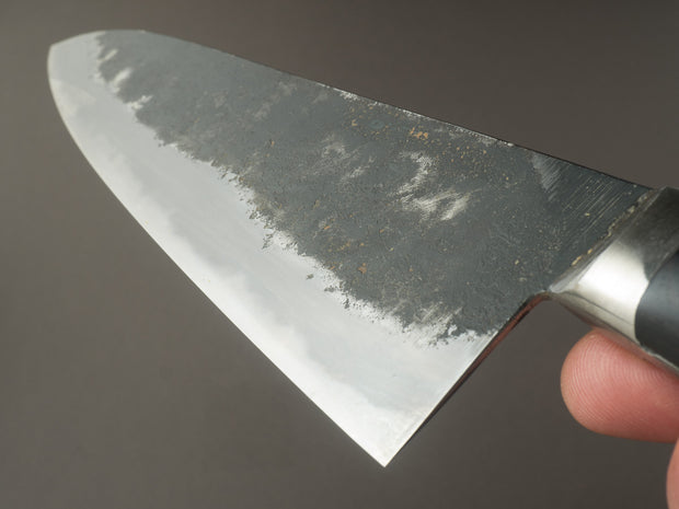 Morihei - Hisamoto - White #1 - Kurouchi - 240mm Gyuto - Western Handle - Fine Finish