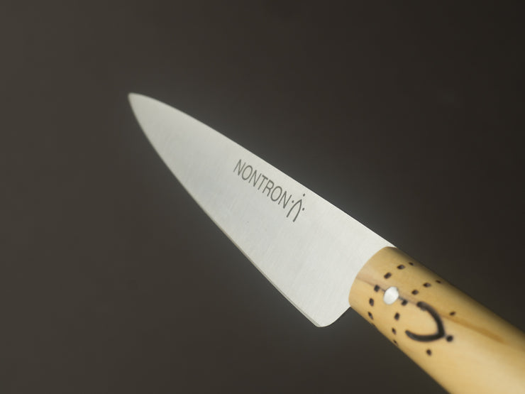 Nontron - Stainless 3" Utility Knife No. 9 - Boxwood Handle
