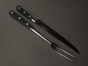 Central Exclusive Stainless Steel Carving Knife with Black Santoprene Handle - 10L Blade