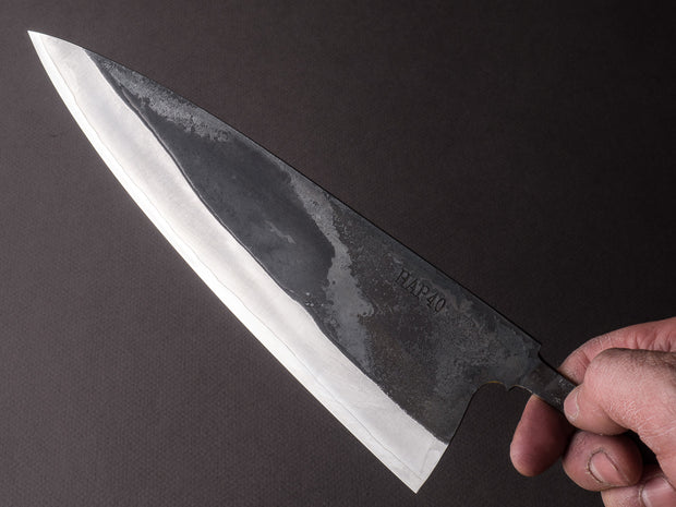 Yoshida Hamono - HAP40 - Kurouchi - "Wide" Gyuto - 240mm - No Handle