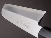 Sakai Kikumori - Ginsan - 210mm Kamegata Usuba - Ho Wood Handle - Saya