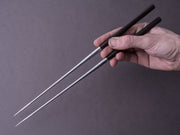 Hitohira - Chopsticks - Moribashi - 180mm - Rounded Ebony