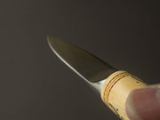 Nontron - Stainless - 2.5" Oyster Knife - Boxwood Handle - Mirror Polished