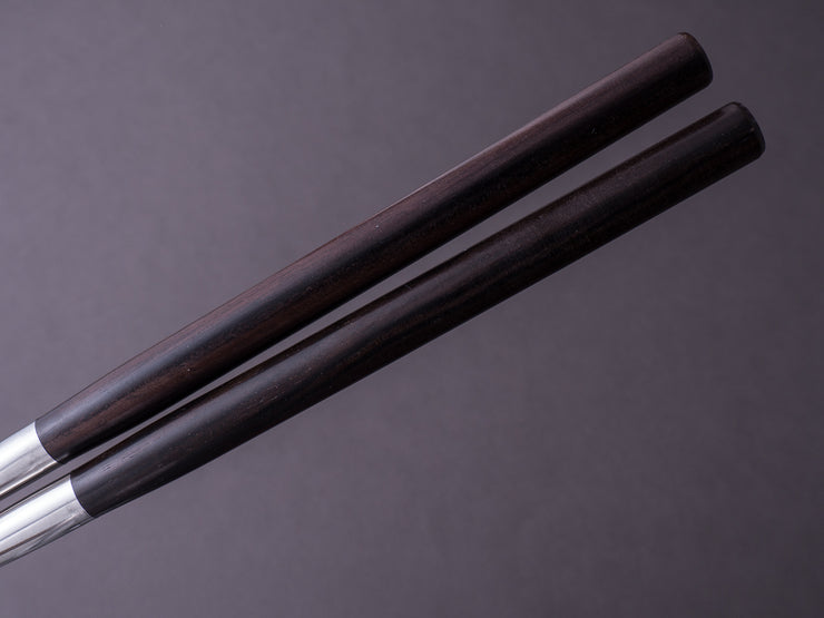 Hitohira - Chopsticks - Moribashi - 180mm - Rounded Ebony