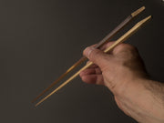 Komon -  Mr.Wakatsuki - Susudake Chopsticks - 25cm Rope Pattern - Kiri Box and Rest Included