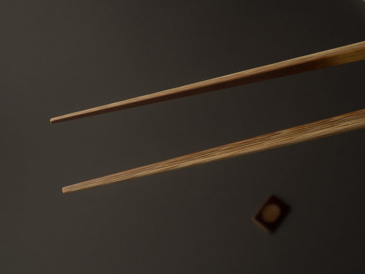Komon -  Mr.Wakatsuki - Susudake Chopsticks - 25cm Rope Pattern - Kiri Box and Rest Included