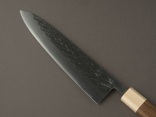 Hitohira - TD - SLD - Tsuchime - 210mm - Gyuto - Walnut Handle