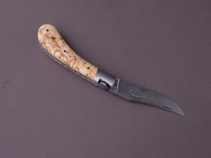 Fontenille-Pataud  - Capuchadou - 100mm Folding - Spring System - Stabilized Birch Handle