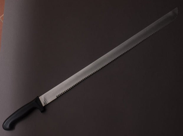 K Sabatier - "Special Knife" - Stainless - 21" - Serrated Fish Butcher's Blade - Western Handle