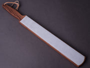 Windmühlenmesser - Dual Sided Paddle Strop - Diamantine Loaded Suede & Bare Leather