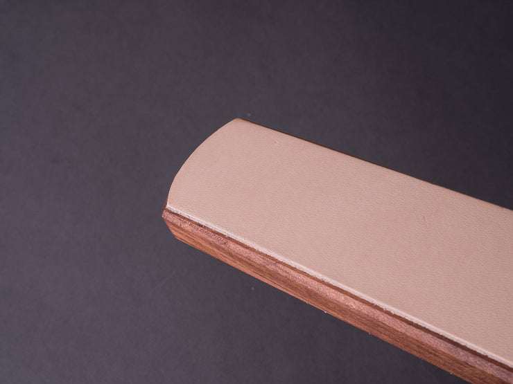 Windmühlenmesser - Dual Sided Paddle Strop - Diamantine Loaded Suede & Bare Leather