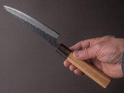 Hitohira - Futana - Super Blue - Kurouchi Tsuchime - 150mm Petty - Cherry Handle