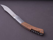 Cognet - Le Theirs - 10 mm Folding Knife - Olive Wood Handle w/ Worm