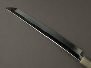 Hitohira -Togashi x Kambei - White #1 - Mizu Honyaki - 300mm Sakimaru Yanagiba - Ziricote Handle - Mirror Polished