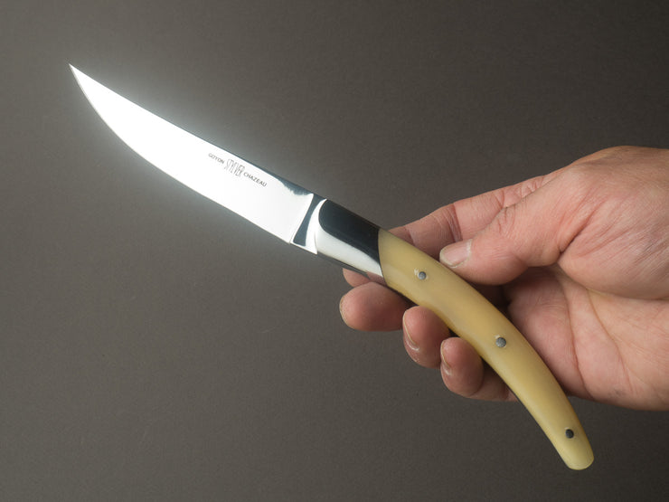 Goyon-Chazeau - Styl'ver - Steak/Table Knives - Aubrac Horn Handle - Set of 6