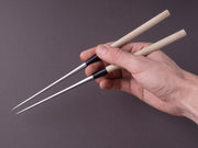 Hitohira - Moribashi Plating Chopsticks - 135mm - Round Ho Wood