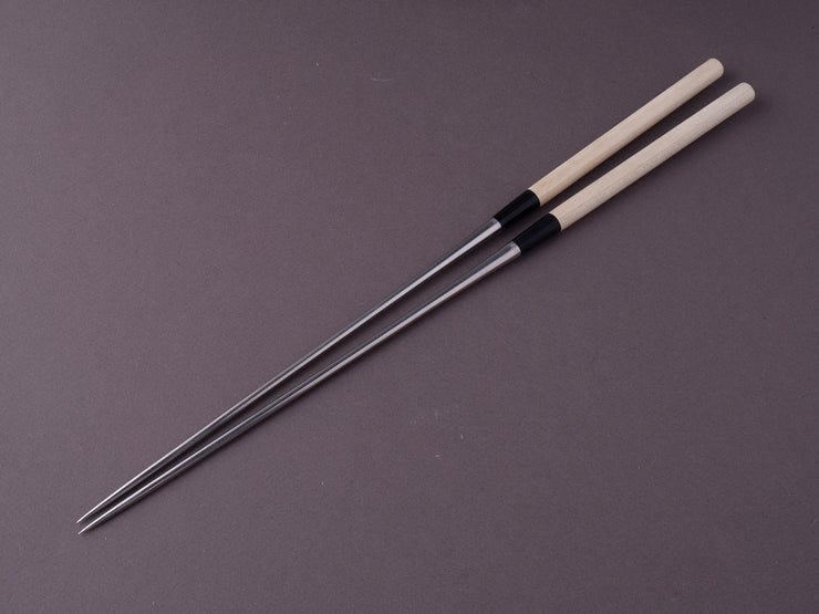 Hitohira - Moribashi Plating Chopsticks - 210mm - Round Ho Wood