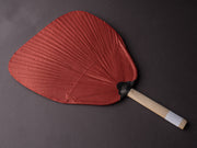 Komon - Shibu-Uchiwa  - Paper Fan - Plain Red