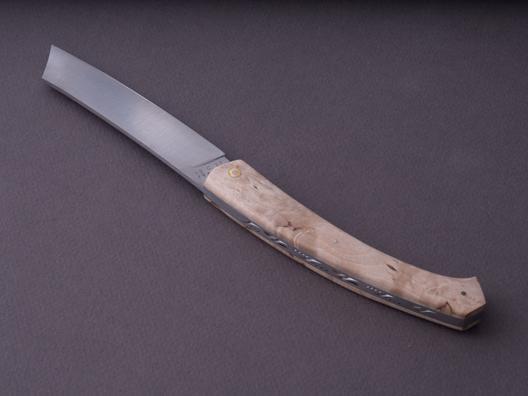 Teymen - Fuji - 100mm Folding Knife - Birchwood Handle