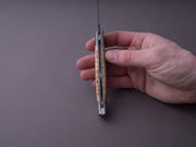 Fontenille-Pataud - Roquefort Shepherd's - 115mm Folding - Spring System - Curly Birch Handle