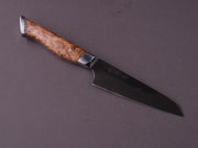STEELPORT Knife Co. - 52100 Differentially Hardened - 4" Paring Knife - Integral Bolster Maple Burl Handle