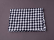 Fog Linen - Linen Kitchen Cloth - Navy + White Check