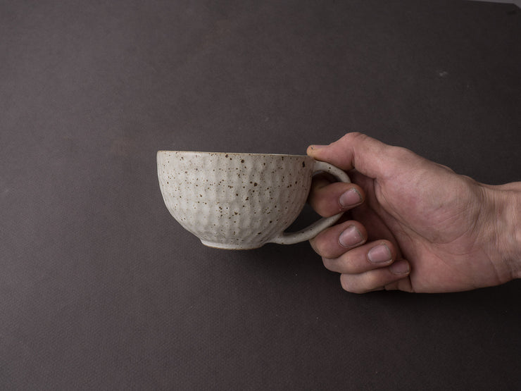 Komon - Mr. & Mrs. Shinohara - Ceramic - Coffee Cup - Kirikabu White