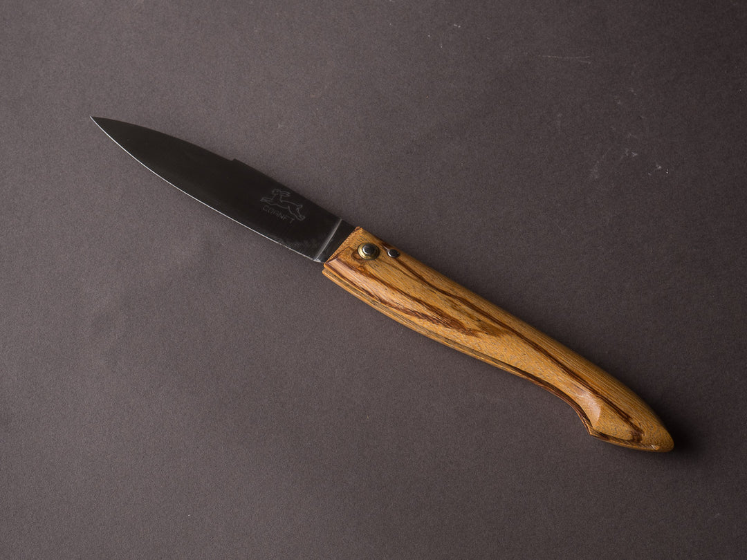 Cognet - Folding Knife - 13cm Capucin - Zebra Wood Handle – Strata