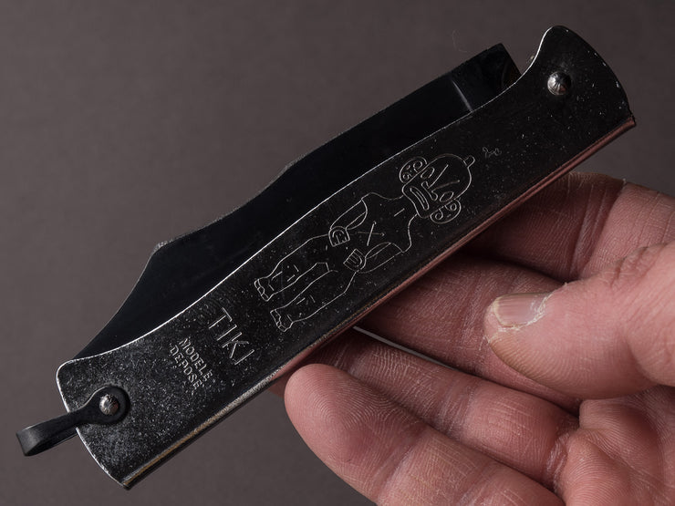 Cognet - Douk Douk Tiki - Folding Knife - Large - Carbon Blade - Chromed Handle