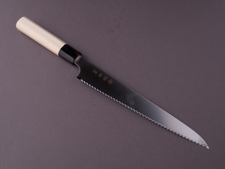 Hitohira - Imojiya TH - Stainless - 240mm Bread Knife - Ho Wood Handle (Wa)