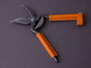 Locau - Garden Shears - Stainless - Orange Leather Handle