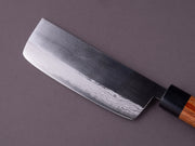 Hitohira - NM - V1 Damascus - 160mm Kanto Style Nakiri - Pakka Handle