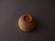 Komon - Yamanaka Shikki - Pedestal Bowl - Medium - Japanese Zelkova - Clear Lacquer