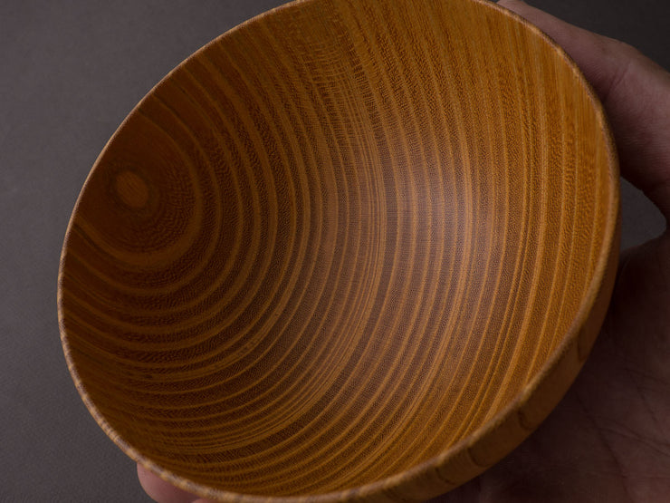 Komon - Yamanaka Shikki - Hashikko Bowl - Japanese Zelkova - Clear Lacquer